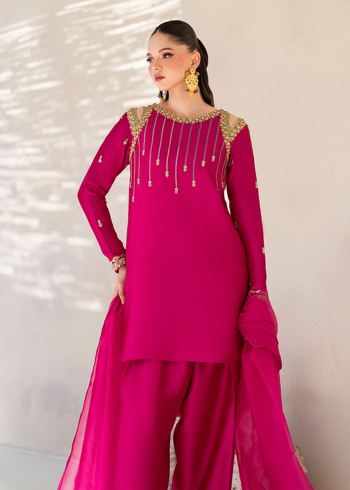 Fuchsia Rose - Dastoor Collection